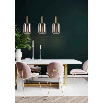 lafabryka.pl Lampa wisząca 3L smoke grey JOANET 45494/03/65 Lucide